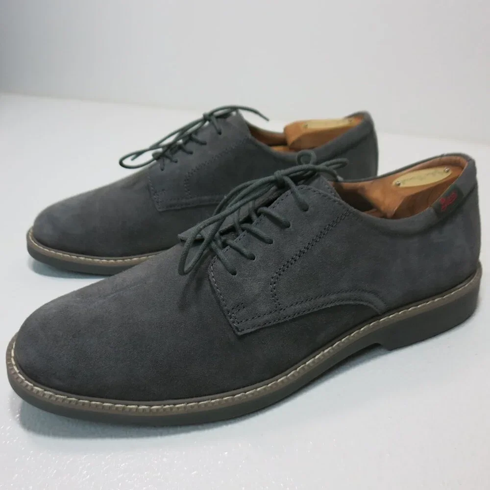 Bass Suede Leather Rubber Sole Comfort Dress Oxfords Men's Footwear 9.5 W